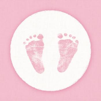 Baby steps girl | Babyschritte - Servietten 25x25 cm