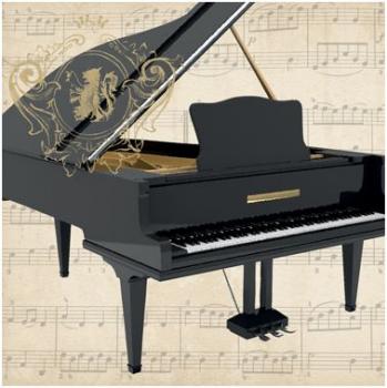 Concerto Piano - Servietten 33x33 cm