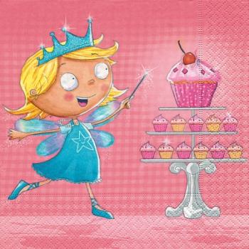 Cupcake fairy - Servietten 33x33 cm