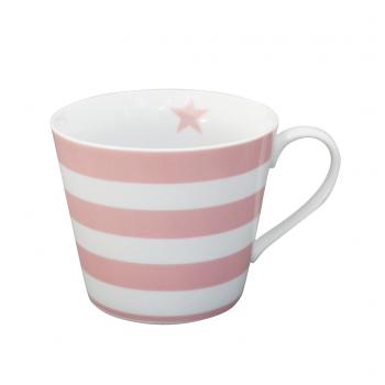 Pink stripes – Happy cup Krasilnikoff Tasse