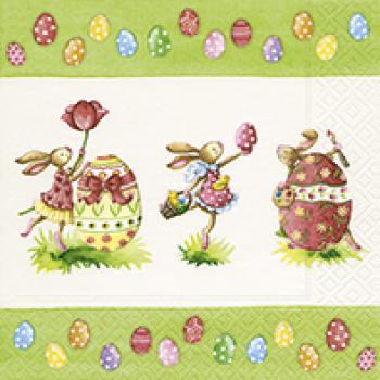 Easter round dance - Servietten 33x33 cm