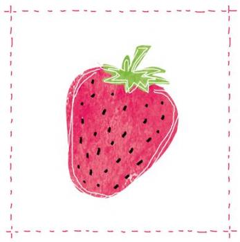 Fashion Strawberry - Servietten 33x33 cm