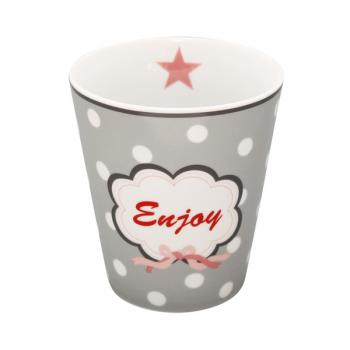 Happy Mugs - Enjoy, grey