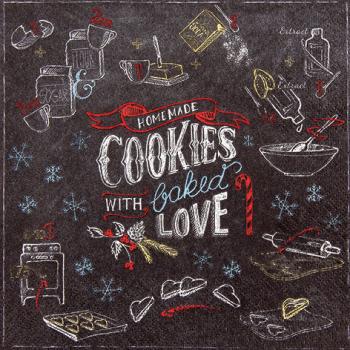 Homemade Cookies - Servietten 33x33 cm