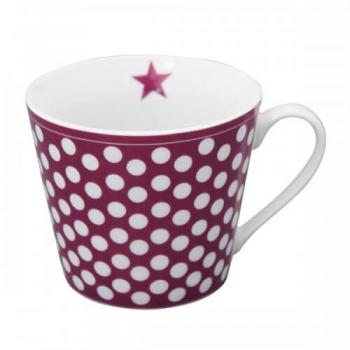 Plum Big dots – Happy cup Krasilnikoff Tasse
