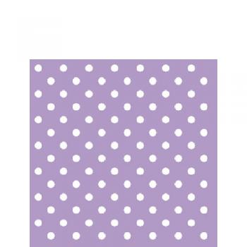 Pastel Dots lila - Servietten 25x25 cm