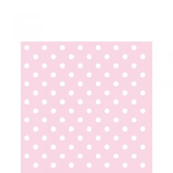 Pastel Dots Rose - Servietten 25x25 cm