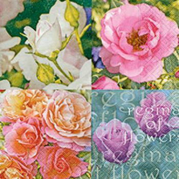 Selection of roses - Servietten 33x33 cm