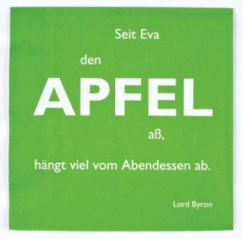 Apfel, Byron - Servietten 33x33 cm