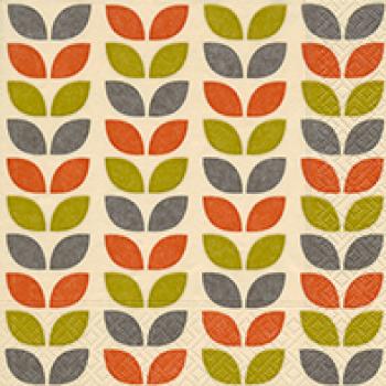 Pattern of foliage - Servietten 33x33 cm