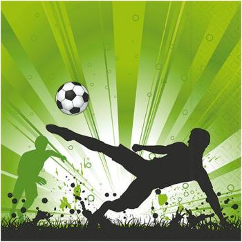 Soccer mania - Servietten 33x33 cm