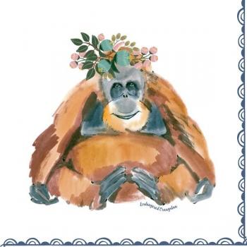 Orangutan – Servietten 33x33 cm