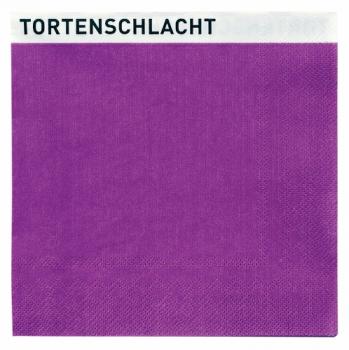 Tortenschlacht - Servietten 33x33 cm