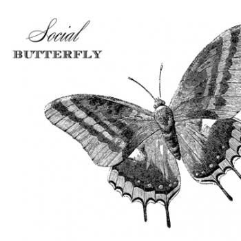 Social Butterfly - Servietten 33x33 cm