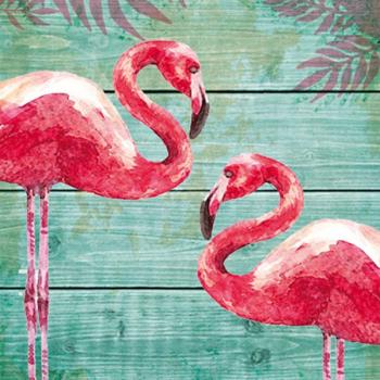 Summer Flamingos - Servietten 33x33 cm