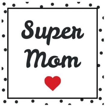 Super Mom - Servietten 33x33 cm
