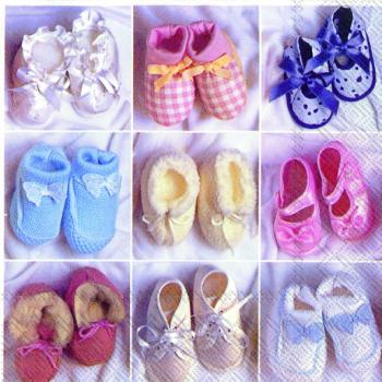 Baby shoes - Servietten 33x33 cm