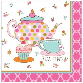 Tea Time - Servietten 33x33 cm