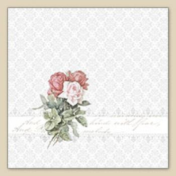 Roses Bouquet ornament - Servietten 33x33 cm
