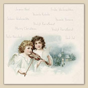 Angels playing Violin - Servietten 33x33 cm