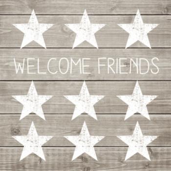 Welcome friends - Servietten 33x33 cm